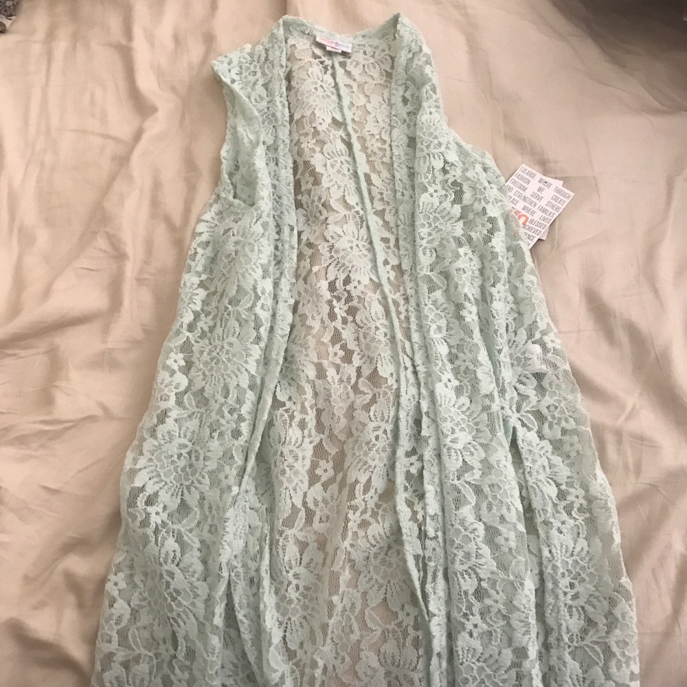 XS lularoe mint lace joy